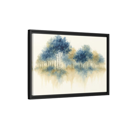 Floating Aspen and Birch Forest - Framed Canvas