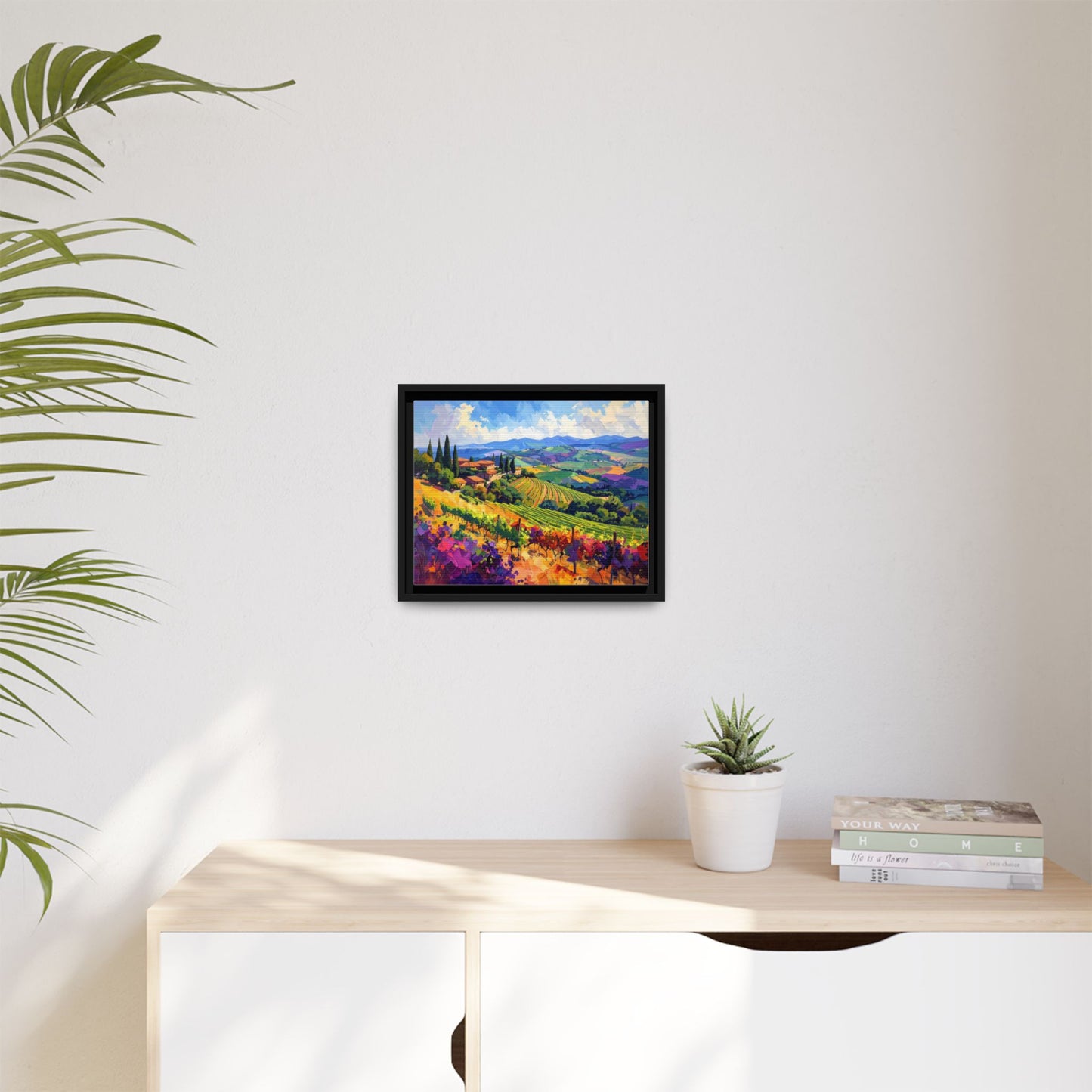 Italian Vineyard - Framed Canvas