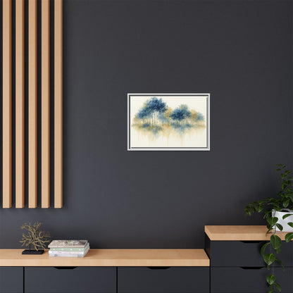 Floating Aspen and Birch Forest - Framed Canvas