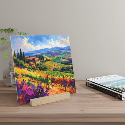 Italian Vineyard - Gallery Board with Stand