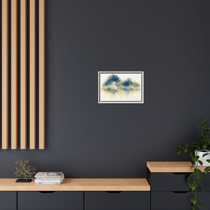 Floating Aspen and Birch Forest - Framed Canvas