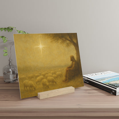 Shepherd In The Field - Gallery Board with Stand