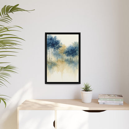 Floating Aspen and Birch Forest - Framed Canvas