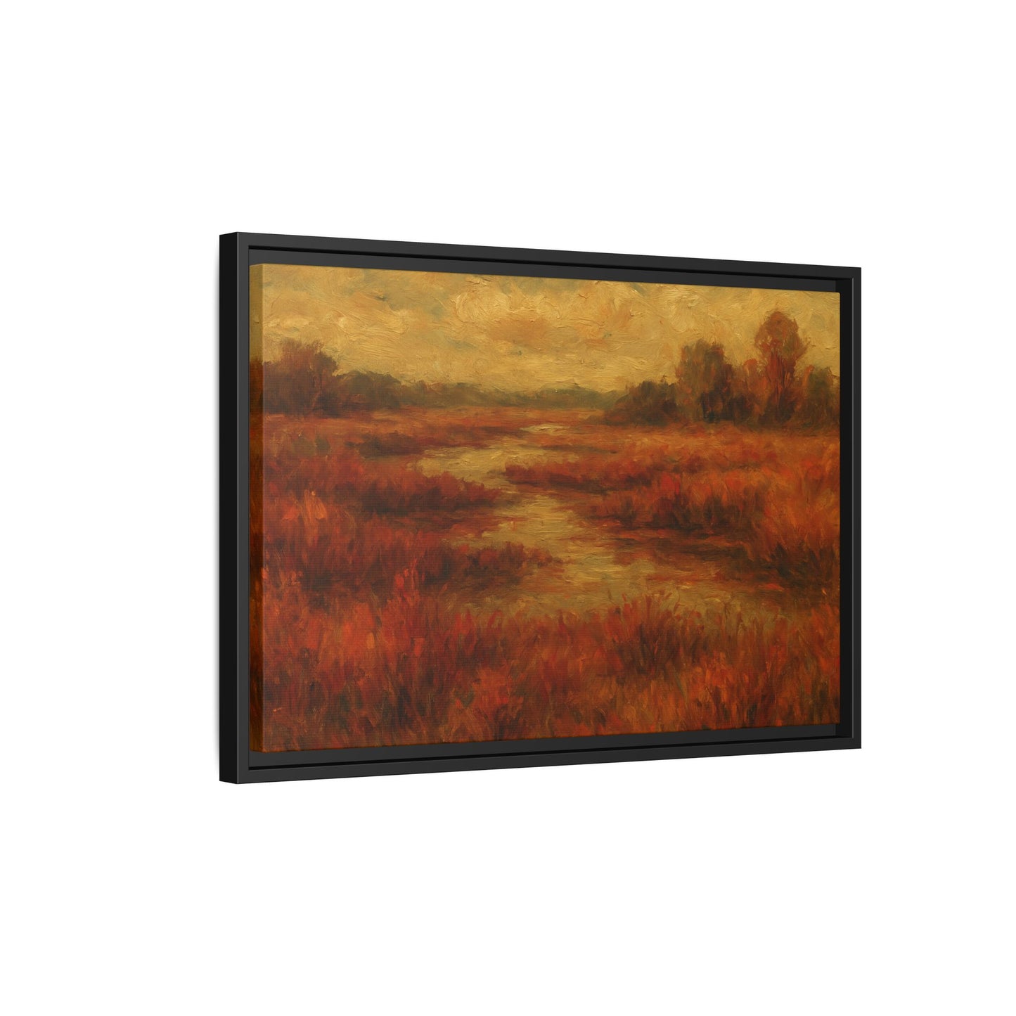 Fall Marsh - Framed Canvas