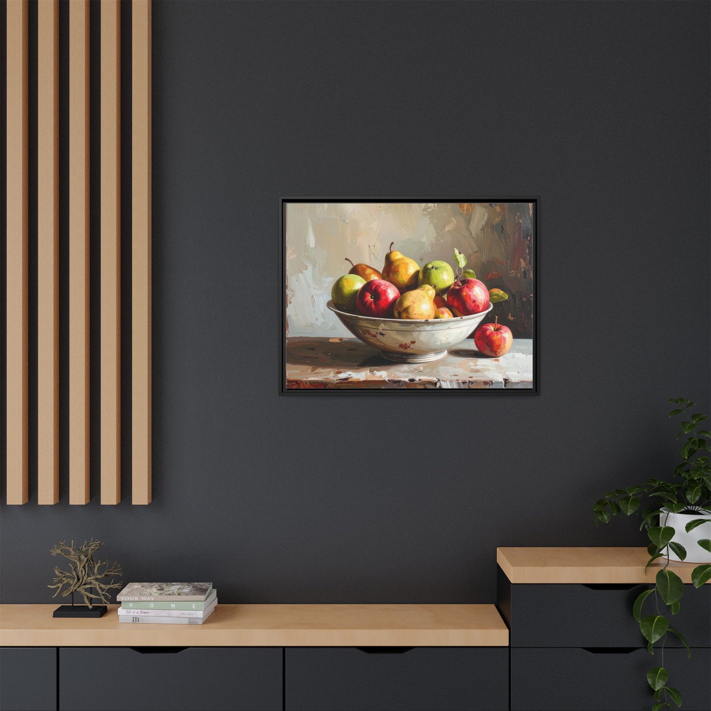 Farmhouse Fruit Bowl - Framed Canvas