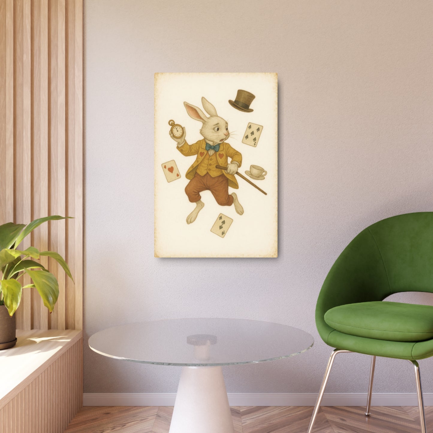 The White Rabbit - Metal Print