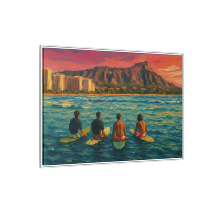 A Day On The Water - Framed Canvas