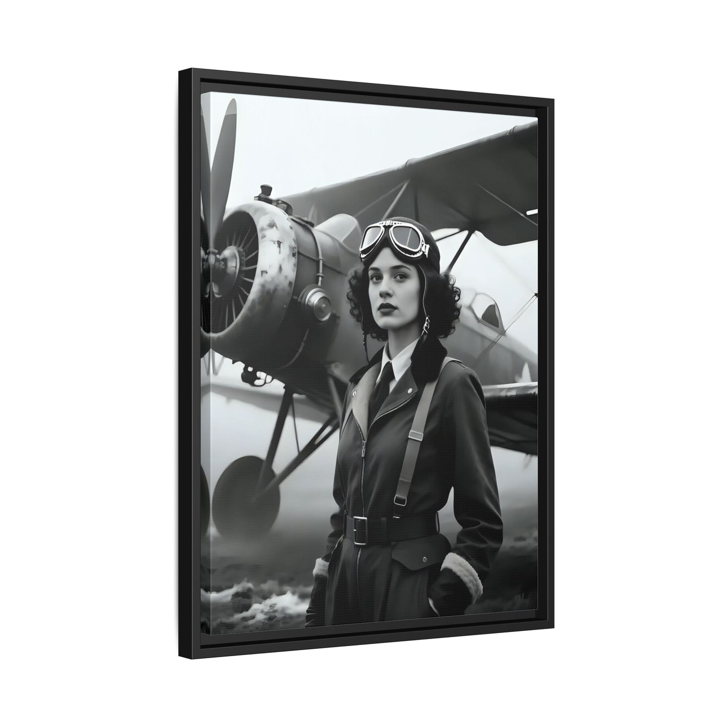 Lady of the Sky - Framed Canvas