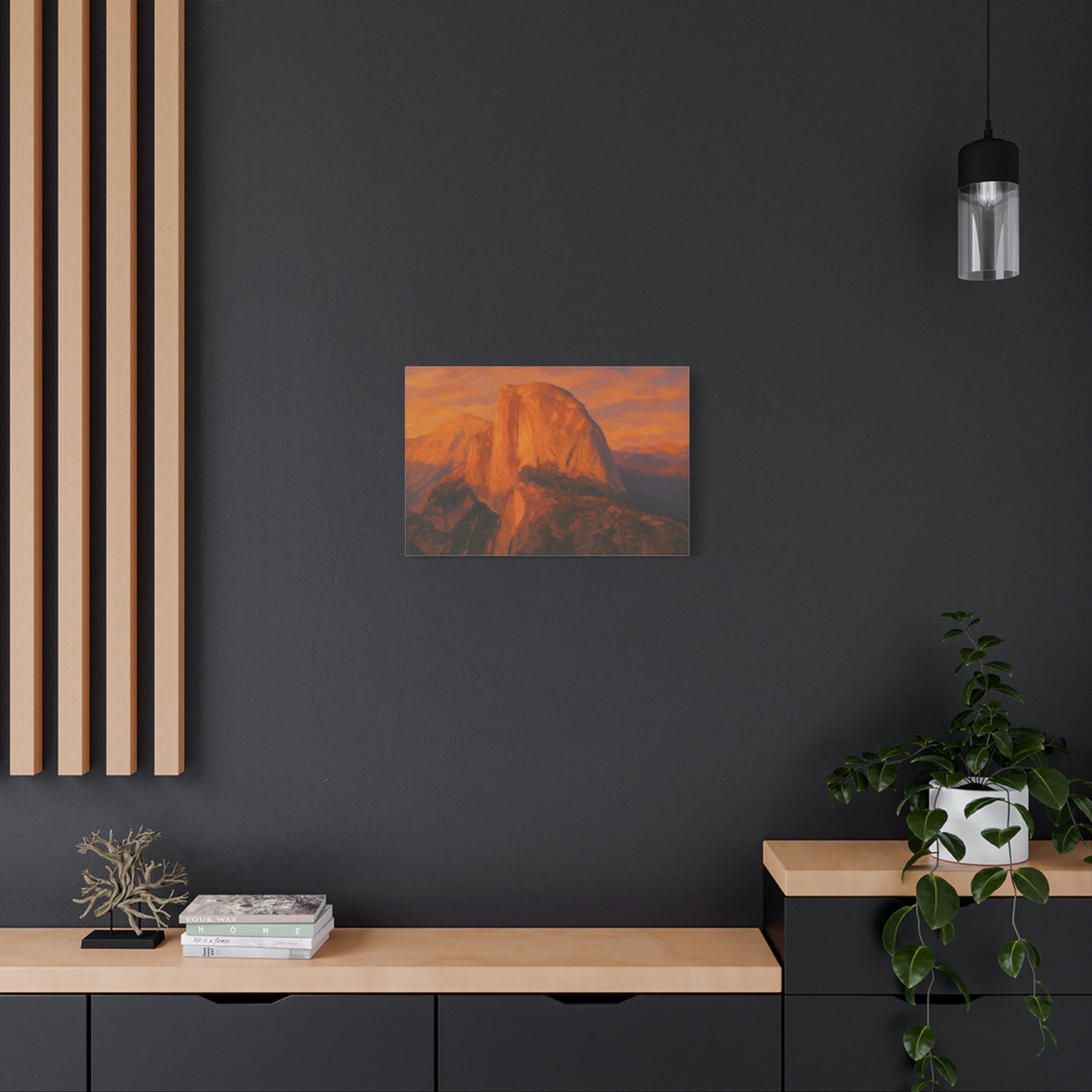 Sunset Over Half Dome Canvas