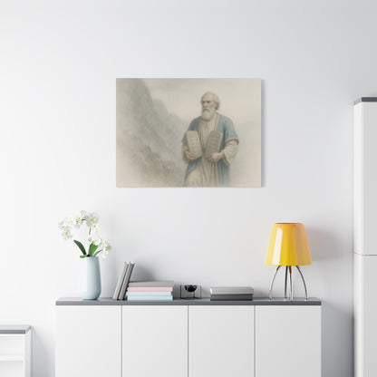 Moses Comes Down from the Mountain  - Canvas