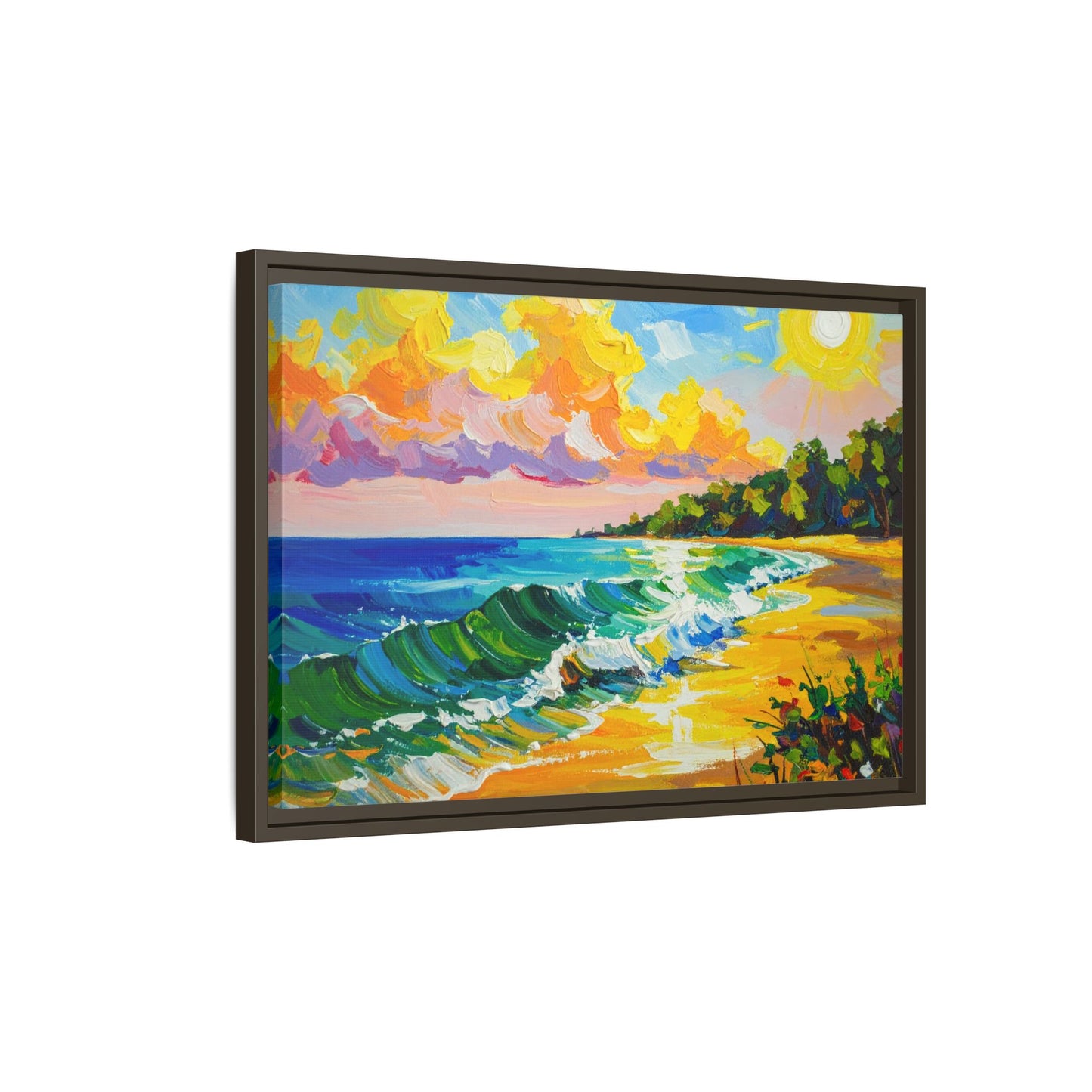 Tranquil Seascape- Framed Canvas
