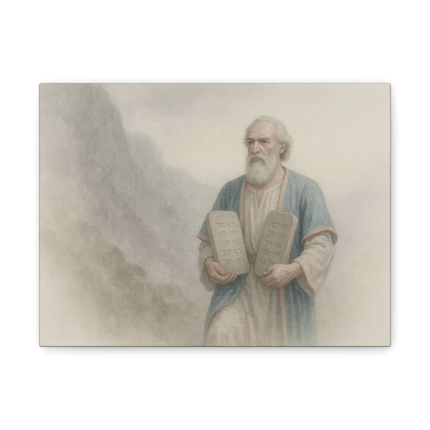 Moses Comes Down from the Mountain  - Canvas