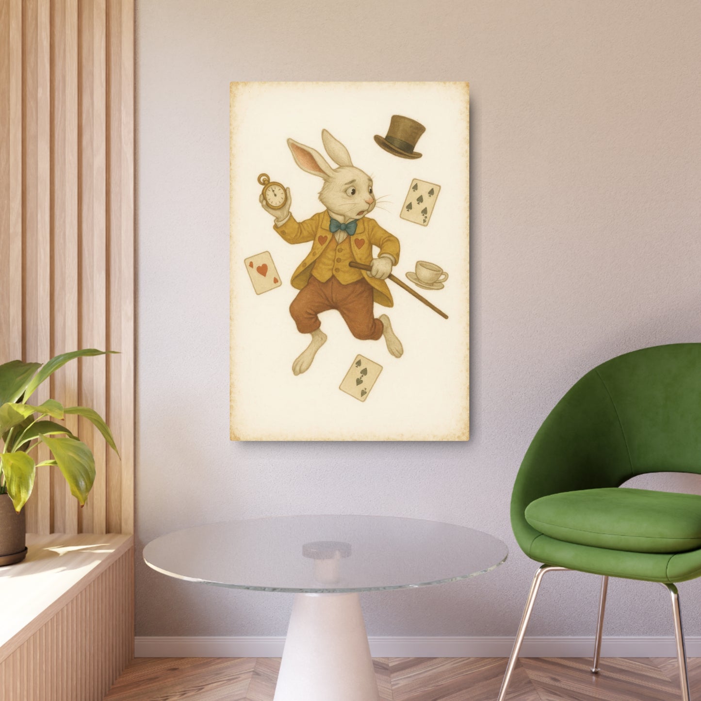 The White Rabbit - Metal Print