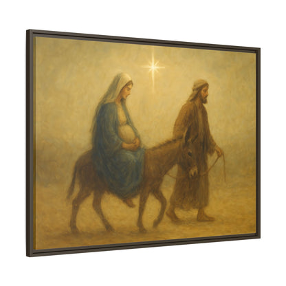 Journey to Bethlehem - Framed Canvas