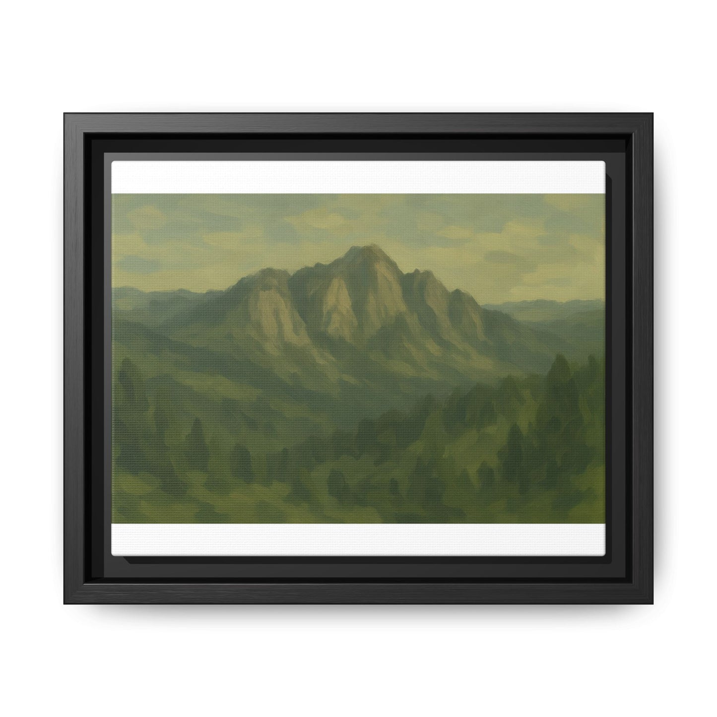 Green Mountains - Framed Canvas