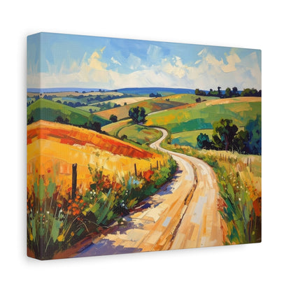 Lazy Country Road #3 Canvas