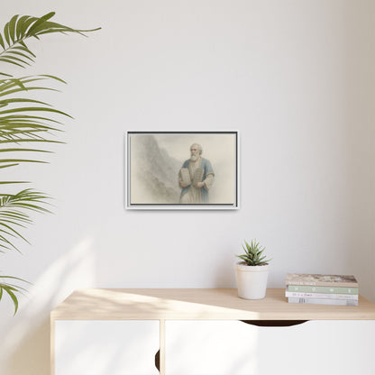 Moses Comes Down from the Mountain - Framed Canvas