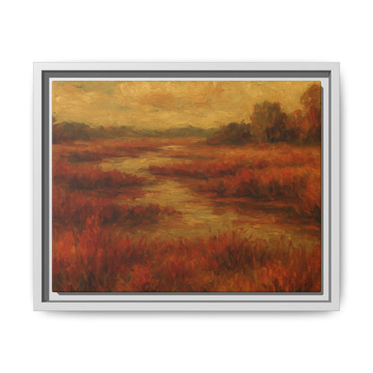 Fall Marsh - Framed Canvas