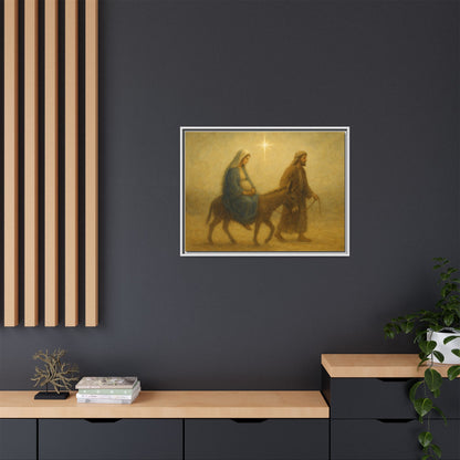 Journey to Bethlehem - Framed Canvas