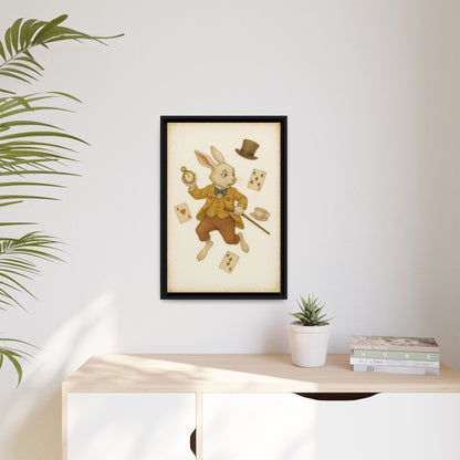 The White Rabbit - Framed Canvas