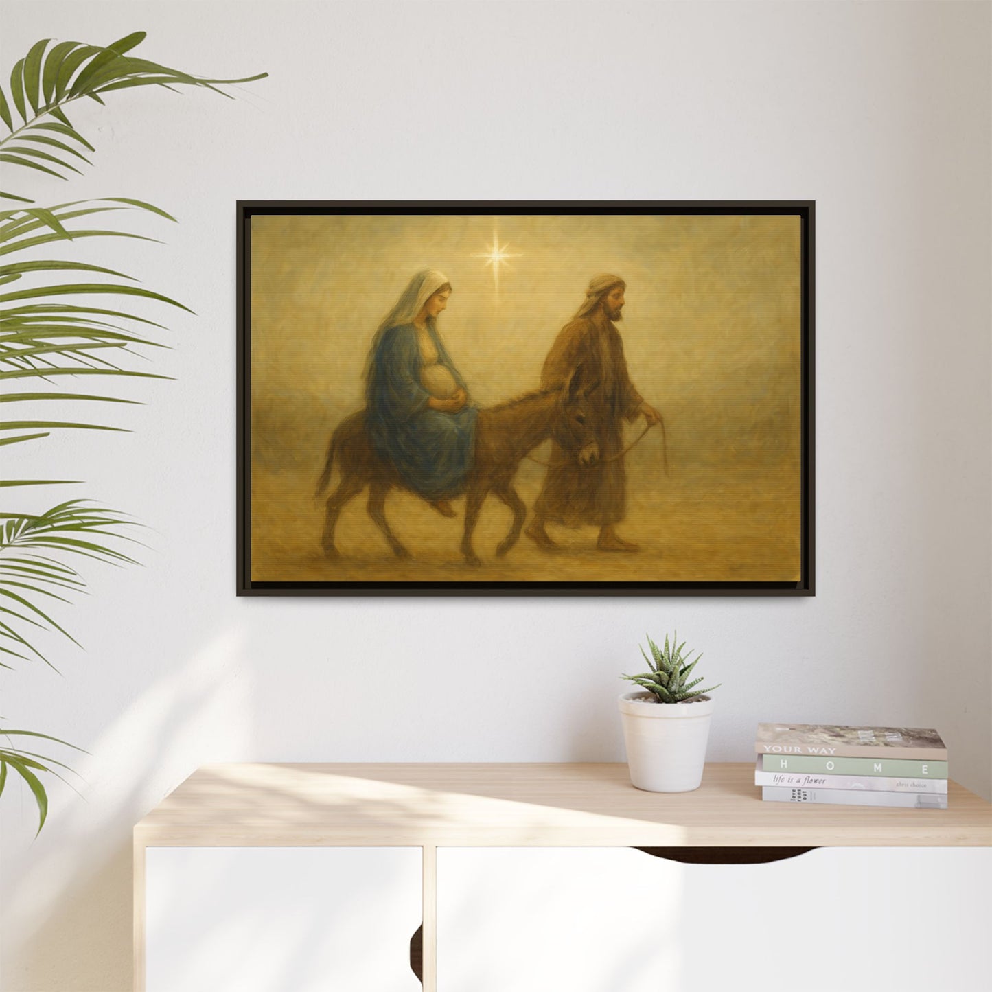 Journey to Bethlehem - Framed Canvas