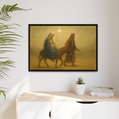 Journey to Bethlehem - Framed Canvas