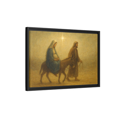 Journey to Bethlehem - Framed Canvas