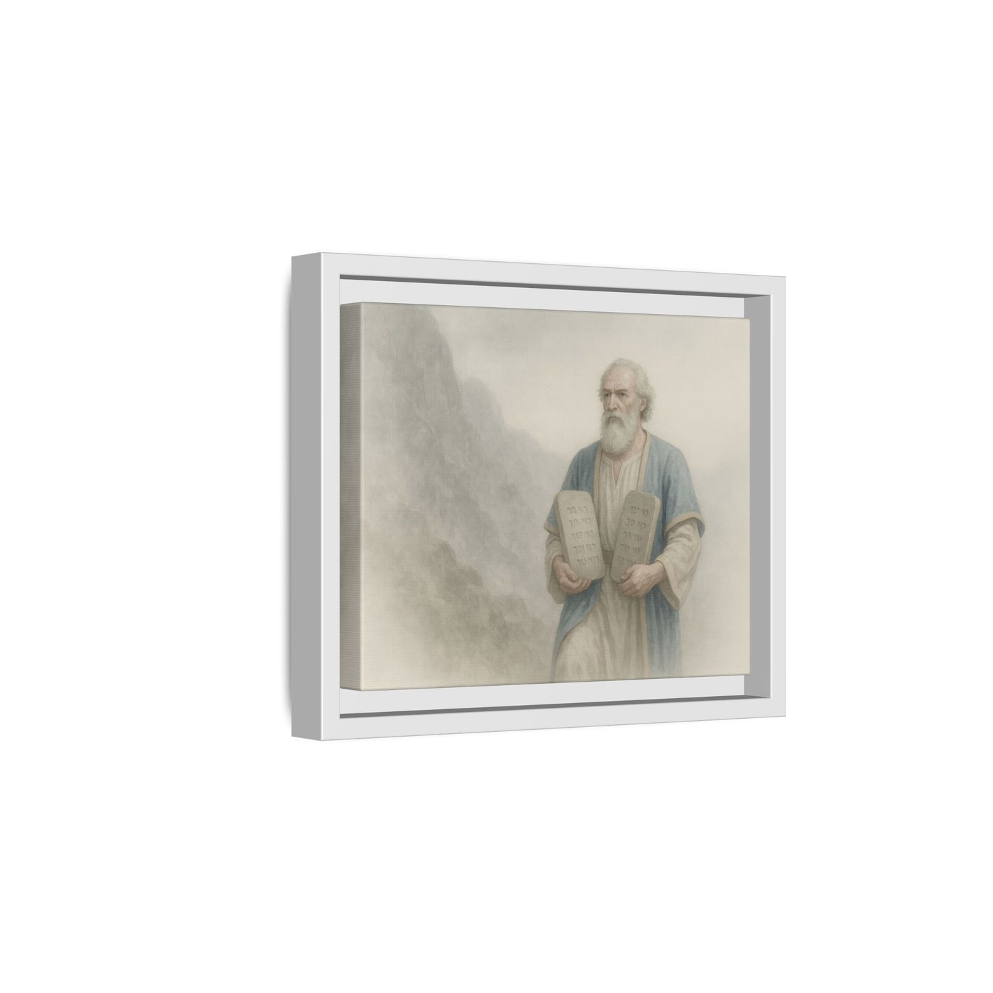 Moses Comes Down from the Mountain - Framed Canvas