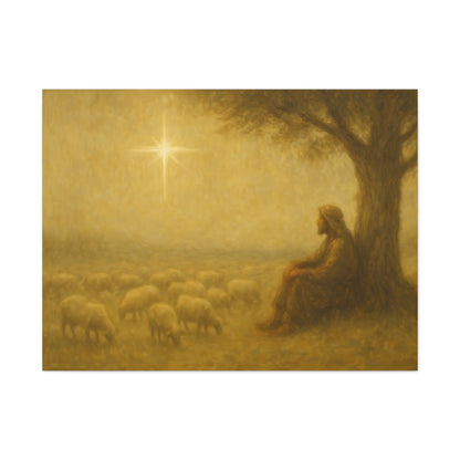 Shepherd In The Field - Canvas