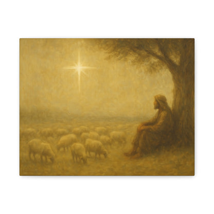 Shepherd In The Field - Canvas