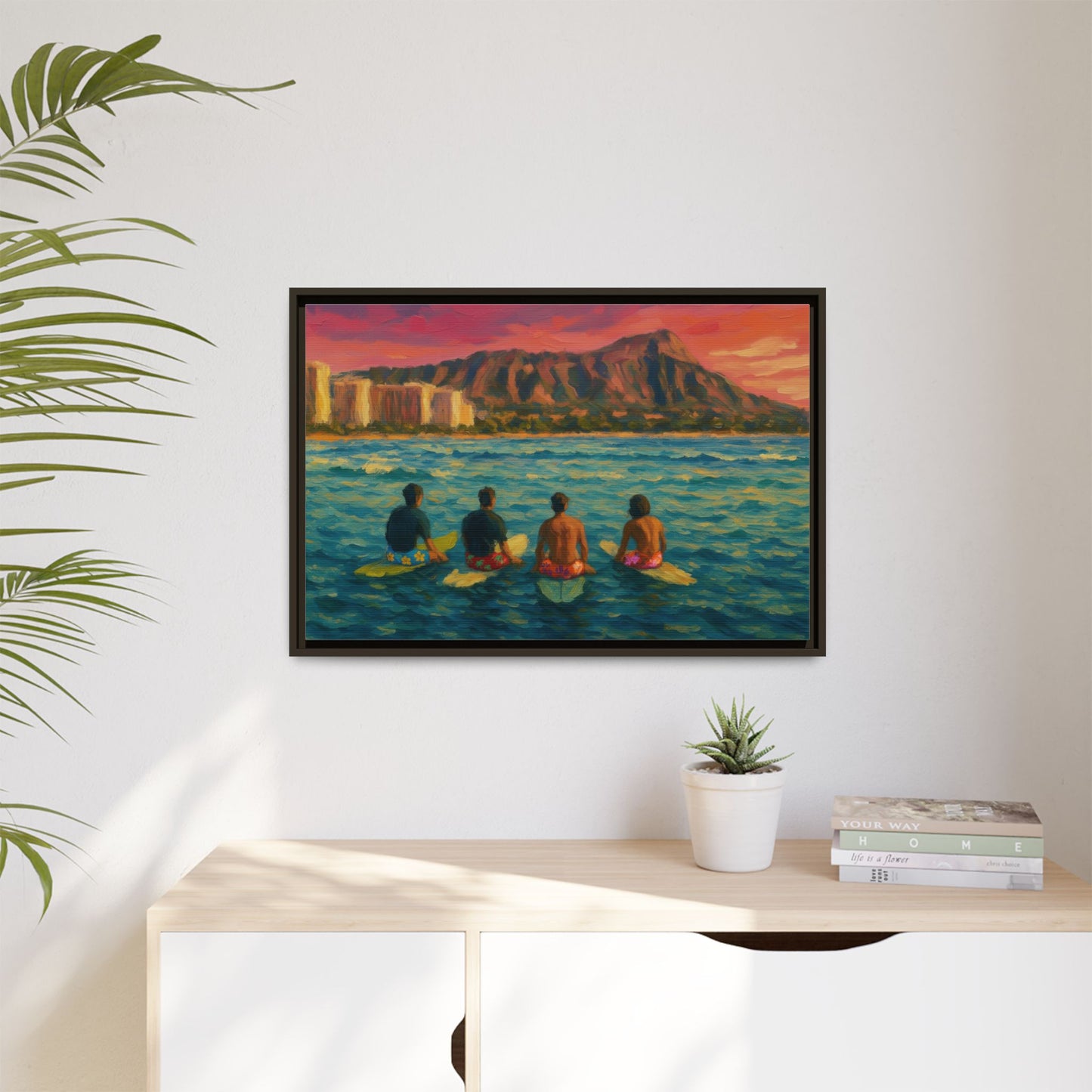 A Day On The Water - Framed Canvas