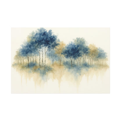 Floating Aspen and Birch Forest Canvas