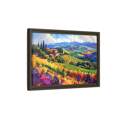 Italian Vineyard - Framed Canvas