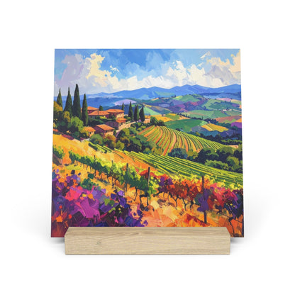 Italian Vineyard - Gallery Board with Stand