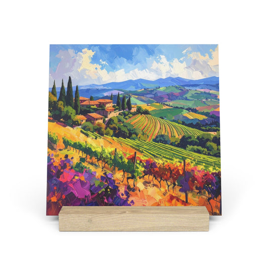 Italian Vineyard - Gallery Board with Stand