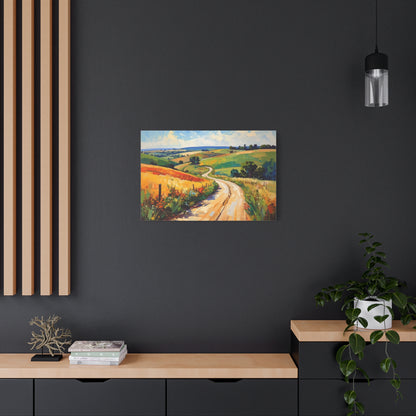 Lazy Country Road #3 Canvas