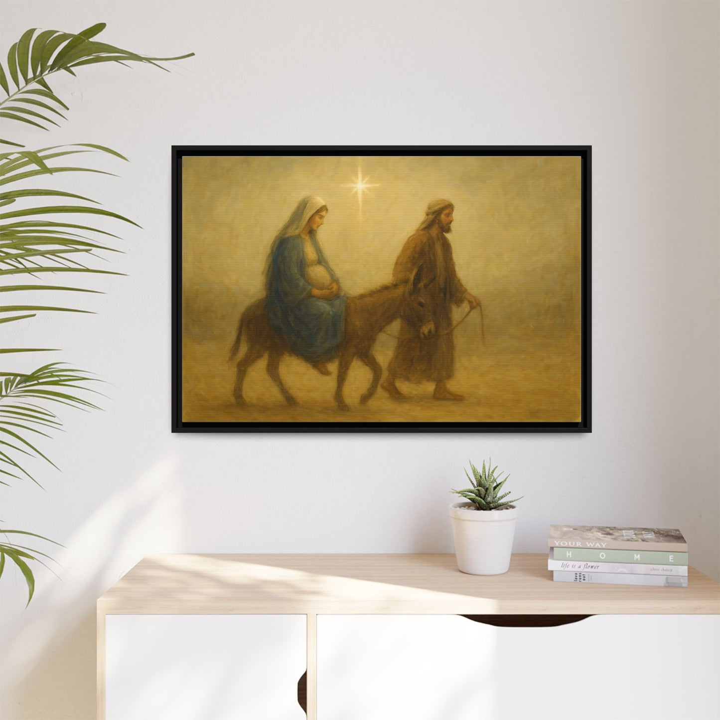 Journey to Bethlehem - Framed Canvas