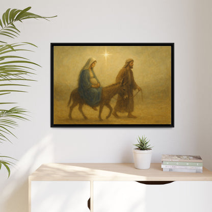 Journey to Bethlehem - Framed Canvas