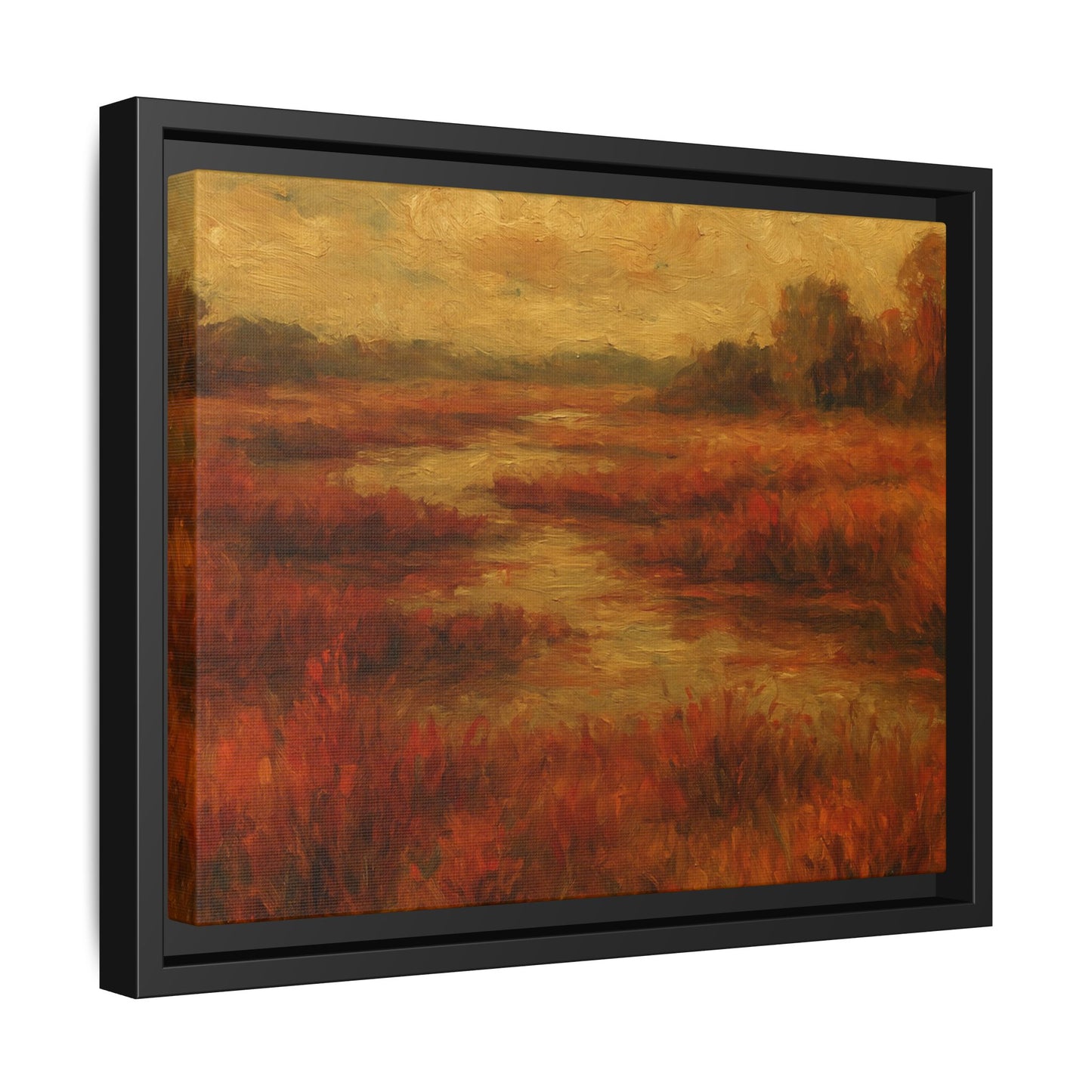 Fall Marsh - Framed Canvas