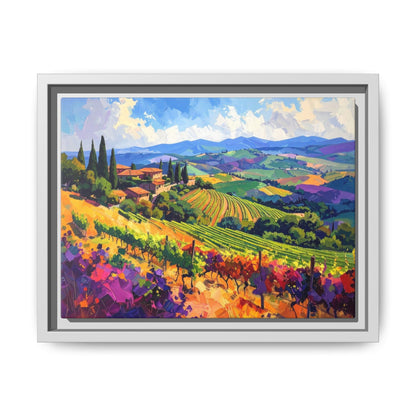 Italian Vineyard - Framed Canvas
