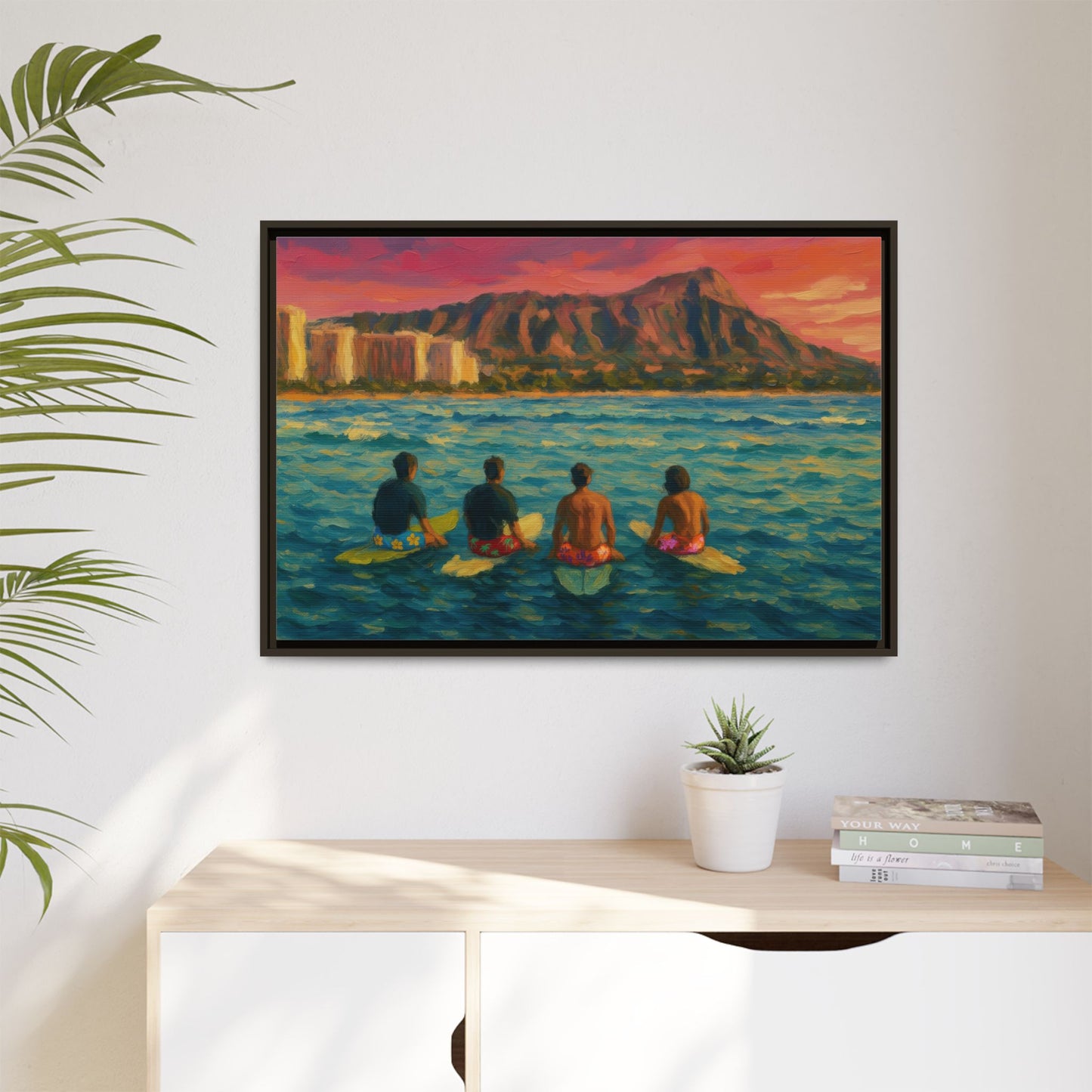 A Day On The Water - Framed Canvas