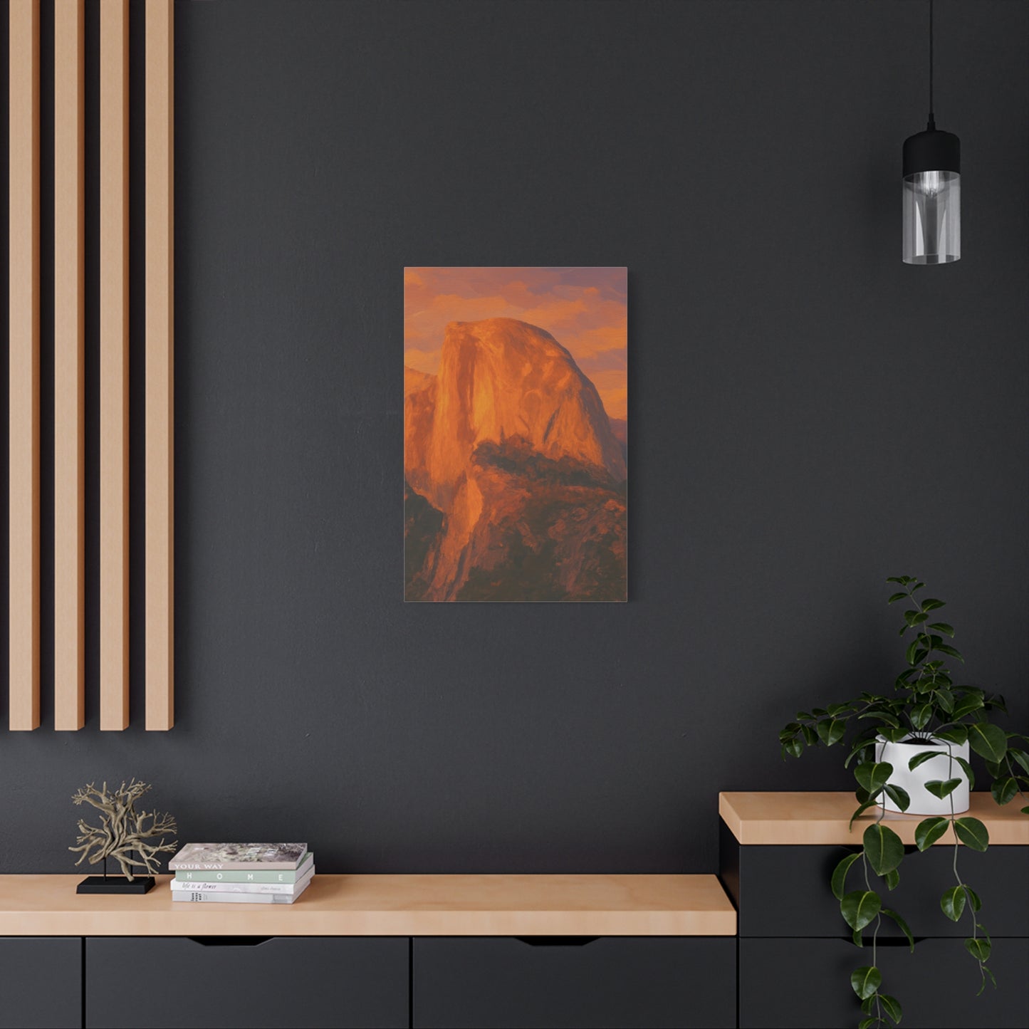 Sunset Over Half Dome Canvas
