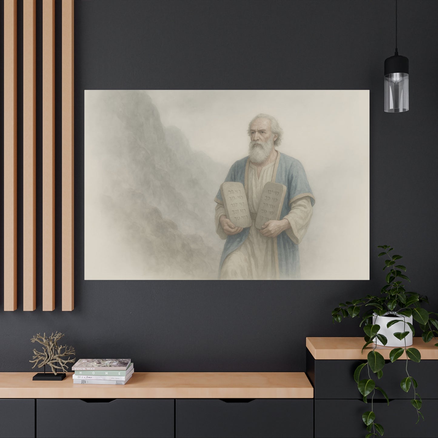 Moses Comes Down from the Mountain  - Canvas