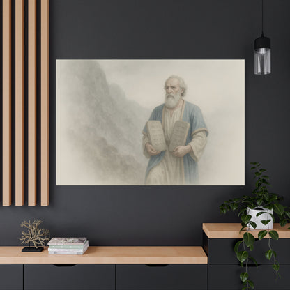 Moses Comes Down from the Mountain  - Canvas