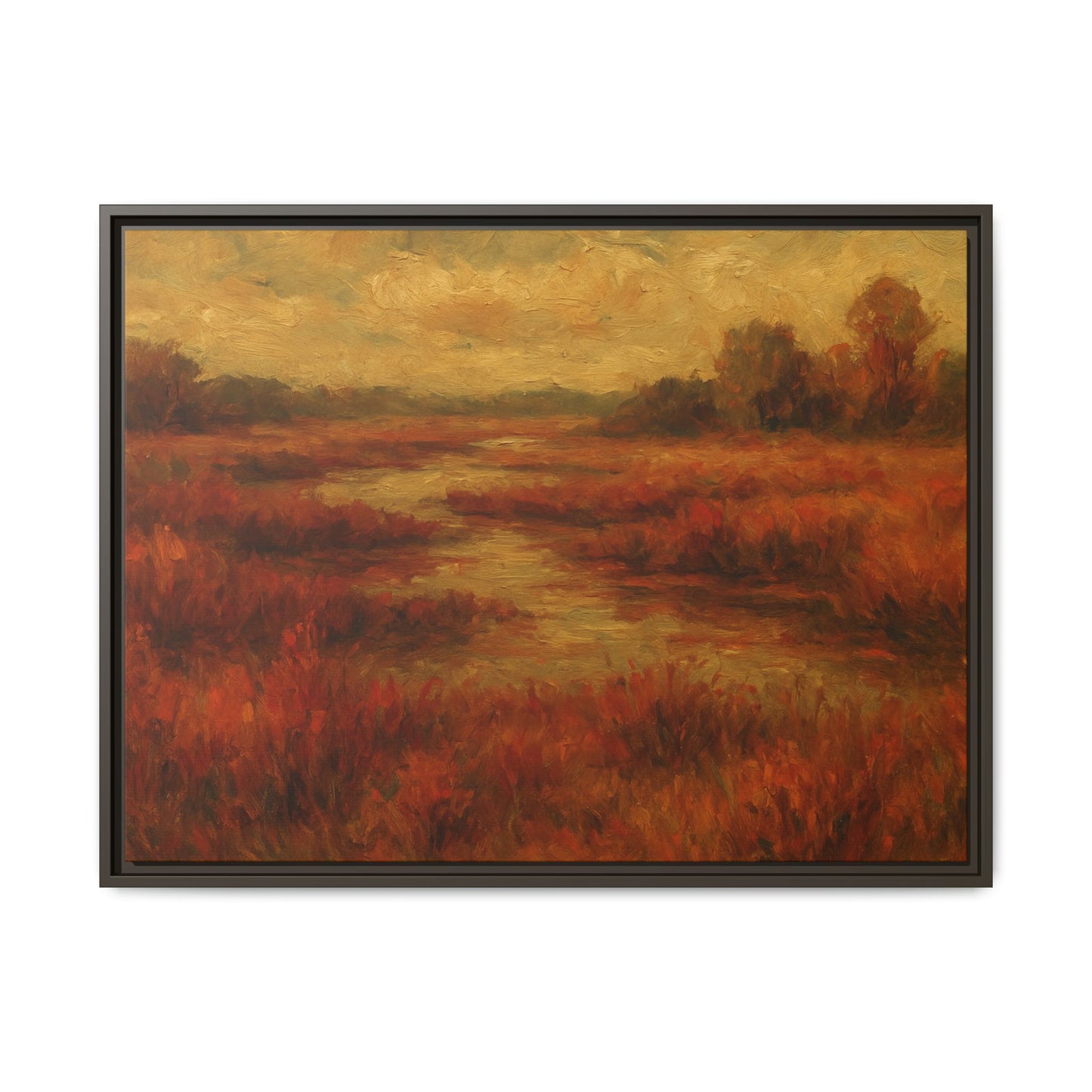 Fall Marsh - Framed Canvas