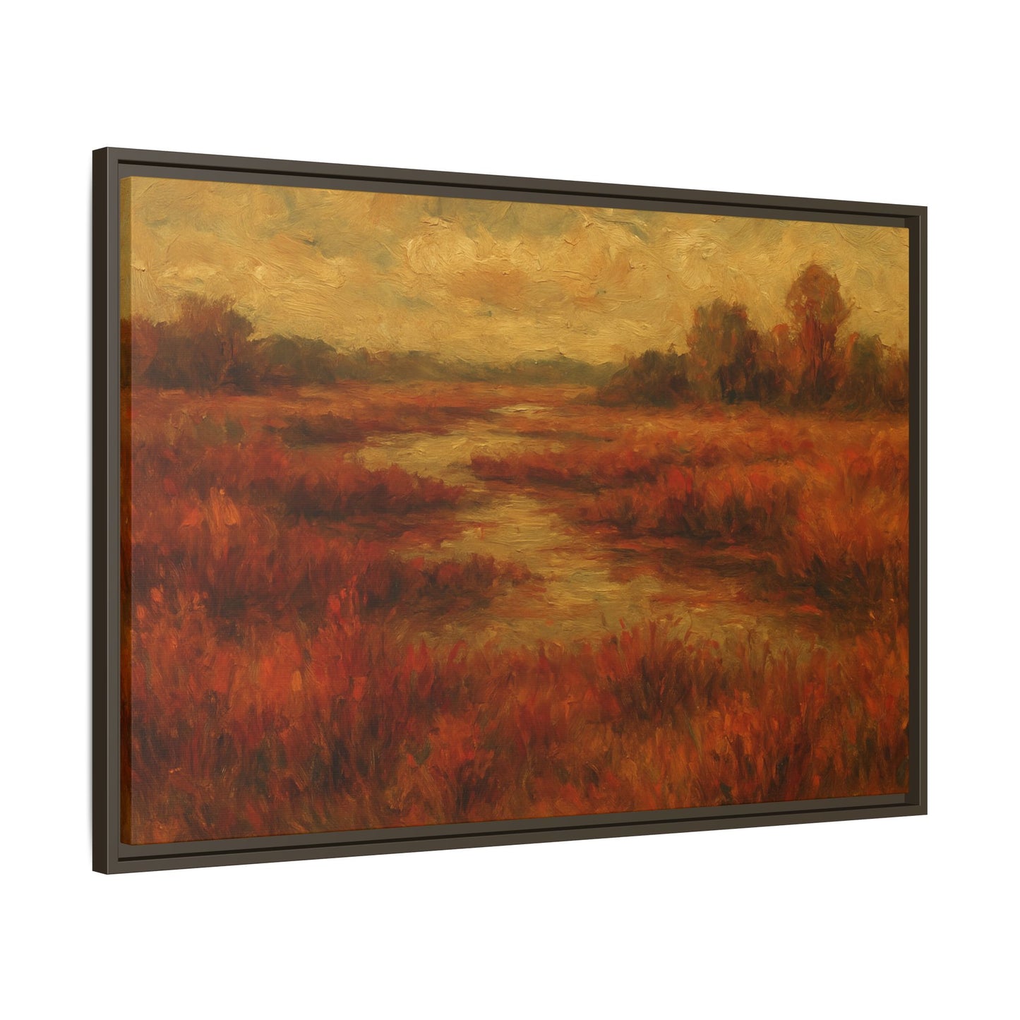 Fall Marsh - Framed Canvas