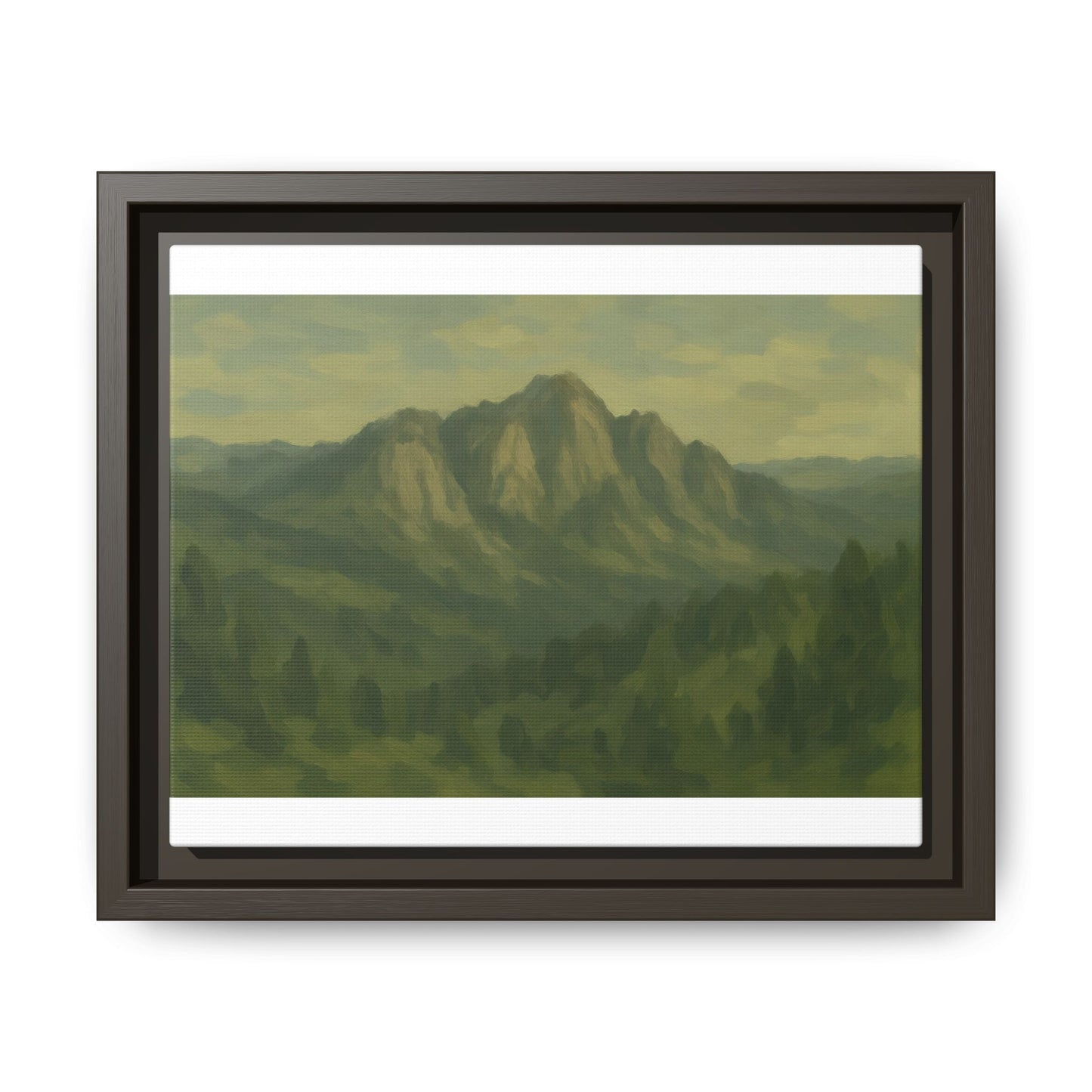 Green Mountains - Framed Canvas