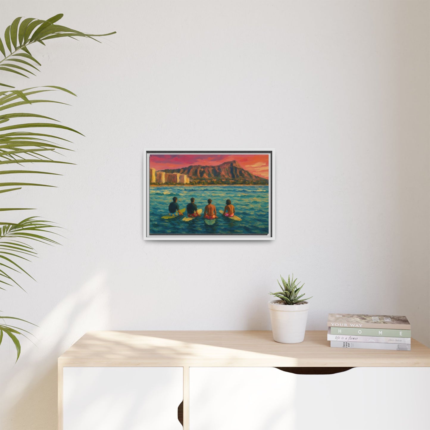 A Day On The Water - Framed Canvas