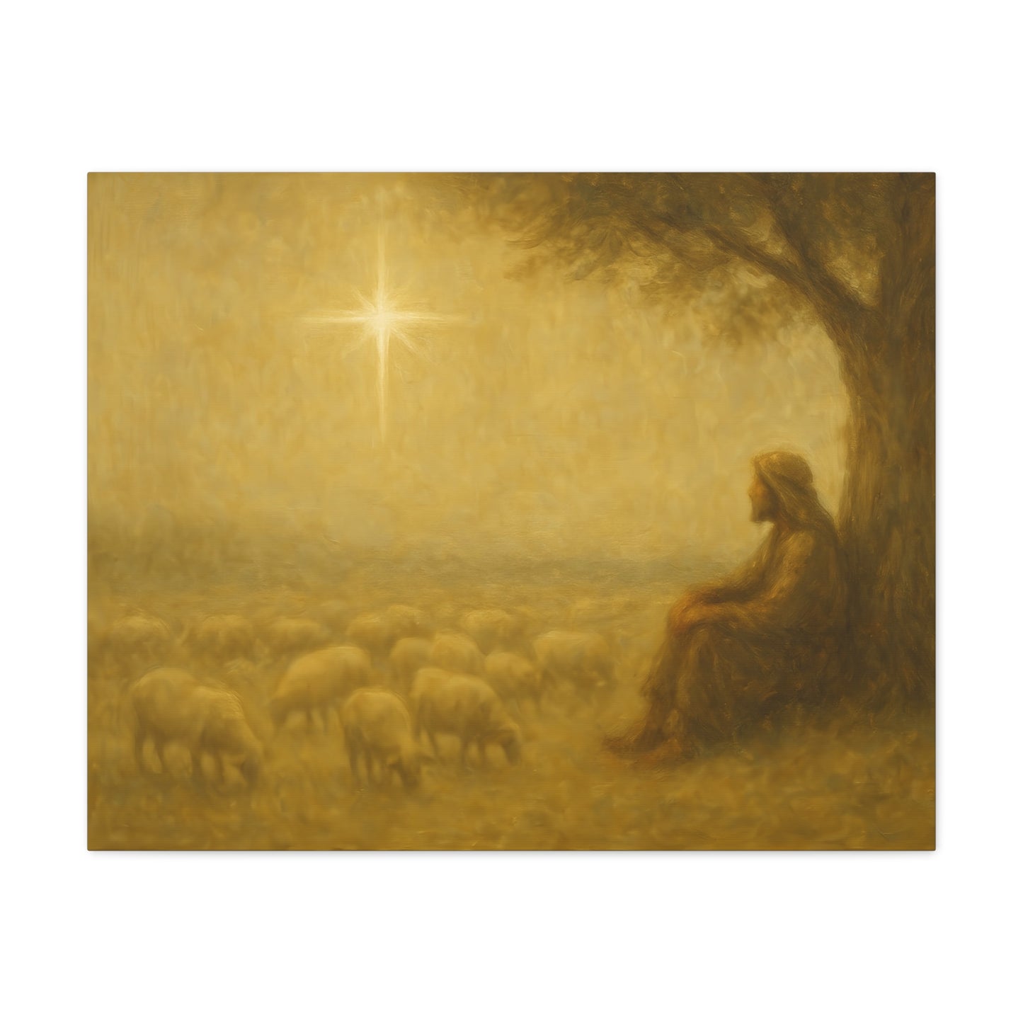 Shepherd In The Field - Canvas
