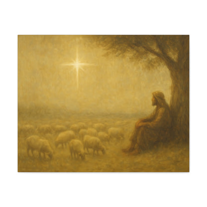 Shepherd In The Field - Canvas
